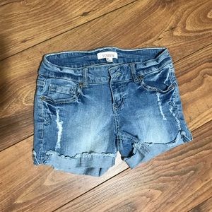 2.1 Denim Distressed Shorts